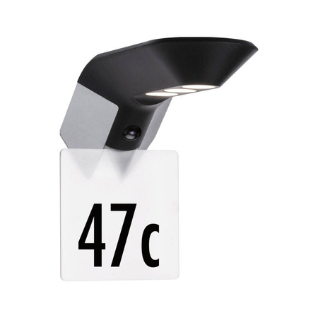 Outdoor Solar Kinkiet Soley ZigBee IP44 3000K 150lm Antracyt (PL94279) - PAULMANN