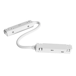 Łącznik elektryczny do narożnika L szynoprzewodu magnetycznego Komatsu 48V - Biały   (6532) - Shilo