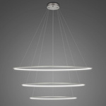 Lampa wisząca Ledowe Okręgi No.3 100cm 4k srebrna Dali (LA075/P_100_in_4k_silver_Dali) - ALTAVOLA DESIGN