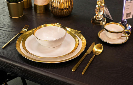 KARE zestaw sztućców GLORIA MATT GOLD 16 szt. (52631) - Kare Design