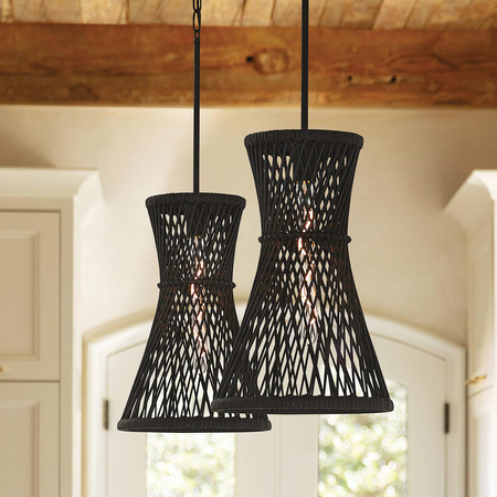 Lampa wisząca Twyla - 1 źródło światła - Czarny (QN-TWYLA-1P-BK) - Quintiesse