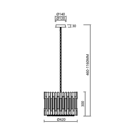 Żyrandol RITZ CHROME 7xE14 (ML0394) - Milagro