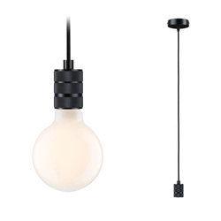 Lampa wisząca Neordic Tilla max1x60W E27 grafitowo-czarny 230V tkanina/metal (PL78432) - PAULMANN
