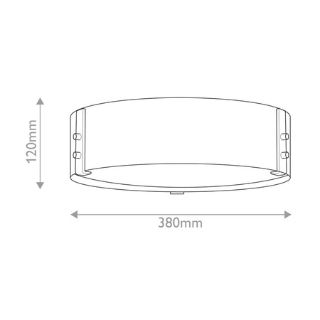 Plafon ogrodowy Sawyer - 3 źródła światła - Imitacja drewna (HK-SAWYER-F-M-SQ) - Elstead Lighting