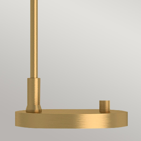 Lampa stołowa Remyck - 1 źródło światła - Szczotkowane złoto (ALM-REMYCK-TL-GD) - Elstead Lighting