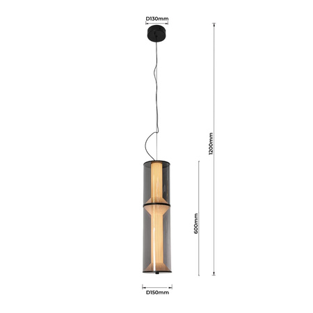 Lampa wisząca Aeris 2 dymna LED CCT (LP-2137/2P SM) - Light Prestige