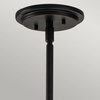 Lampa wisząca Somerset - 1 źródło światła - Przezroczyste szkło - Czarna (QN-SOMERSET-P-C-BK) - Quintiesse