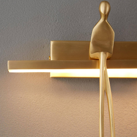 Lampa ścienna AMICI złota 31 cm (ST-B3578 gold) - Step into Design