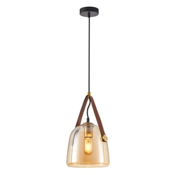 Lampa wisząca Solta (PND-24342-1-BK-AMB) - Italux