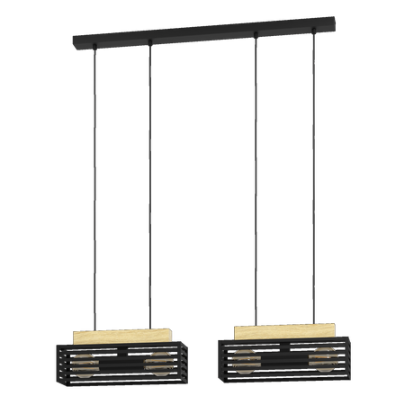 Lampa wisząca CIDRAZ czarna (390164) - EGLO