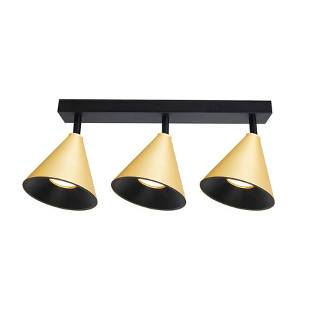 Oprawa Cone Spot Złoty 3xGU10 (ML1122) - Milagro