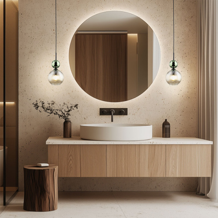 SOPHIA GREEN COGNAC LAMPA WISZĄCA 1XE14 (11145) - TK Lighting