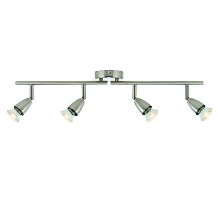 Lampa sufitowa Amalfi 4lt bar satin nickel 35W (60995) - Saxby