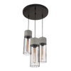 PENDANT 3L CONCRETE STEEL (1662 Zambelis) - Zambelis