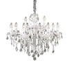 Srebrny żyrandol  FLORIAN SP12 (35604) Ideal Lux - 12 "świeczek"