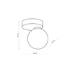 Lampa sufitowa BIANCA 1 PŁ (5681) - TK Lighting