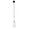 PENDANT LAMP 1XE27 OPAL GLASS-WHITE MARBLE (22215 Zambelis) - Zambelis