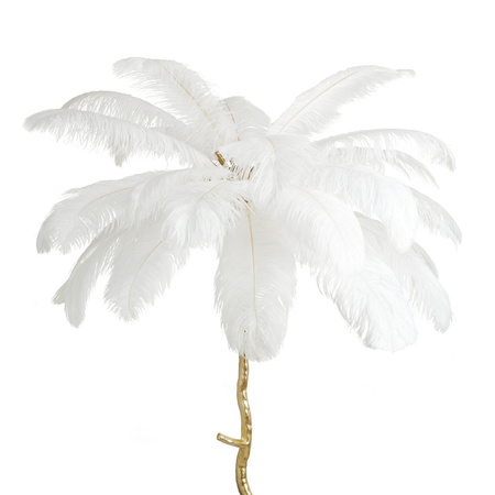 Lampa podłogowa EMU pióra białe 170 cm (ST-DN127-F white) - Step into Design