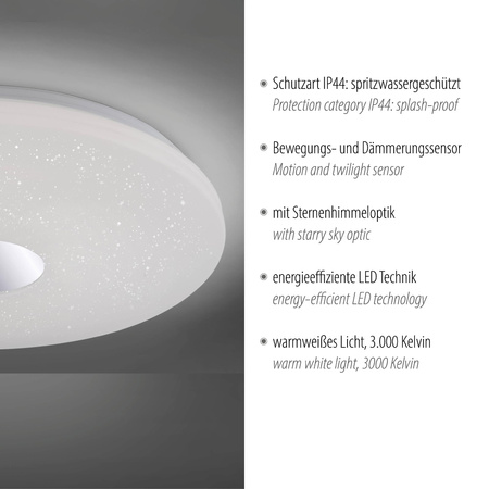 LAVINIA LAMPA SUFITOWA CHROM (14822-17) - Paul Neuhaus