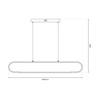 Lampa wisząca FRAME 42W (ML1046) - Milagro