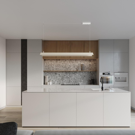 Lampa wisząca ELVA beżowa LED 4000K (TH.531) - Thoro Lighting