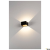 LOGS IN, lampa ścienna, LED, 3000K, kwadratowa, kolor czarny/mosiądz, z zasilaczem LED (151320) - SLV