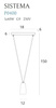 Lampa wisząca SISTEMA (P0400) - MAXlight
