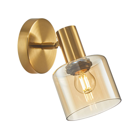 Kinkiet Santia (WL-65342-1 BRO+AMBER) - Italux