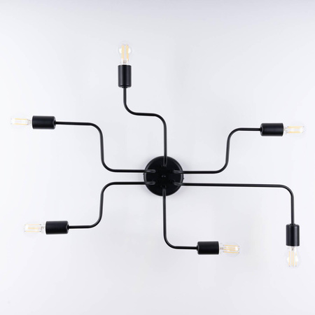 Żyrandol VECTOR 6 czarny (SL.1447) - Sollux Lighting