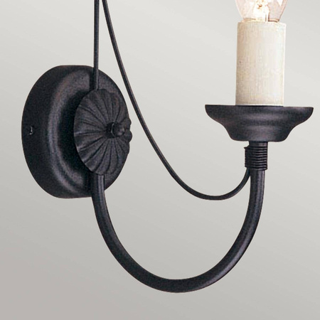 Kinkiet Carisbrooke (CB1-BLACK) - Elstead Lighting