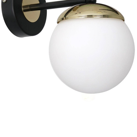 Kinkiet SPARTA BLACK / GOLD 1xE14 (MLP6512) - Eko-Light