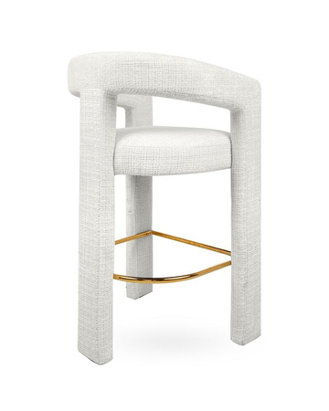 MaMaison krzesło barowe LOGAN białe (MM001501100352) - MaMaison