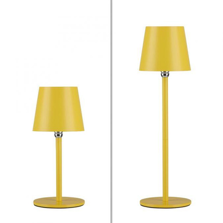 Przenośna, ładowana lampa stołowa BOTERIA ŻÓŁTY (19251-81) - Paul Neuhaus