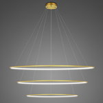 Lampa wisząca Ledowe Okręgi No.3 Φ120 cm in 4k złota Altavola Design (LA075/P_120_in_4k_gold) - ALTAVOLA DESIGN
