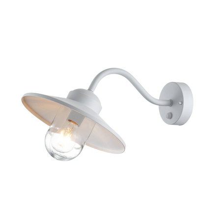 Kinkiet zewnętrzny z czujnikiem ruchu Klampenborg (KLAMPENBORG-PIR-WHT) - Elstead Lighting