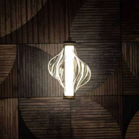 ELVA BRASS LAMPA WISZĄCA LED 8W (18212) - TK Lighting