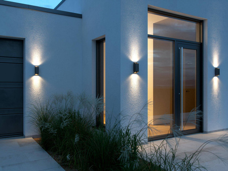 Lampa ścienna NICO Nordlux GU10 2x35W Aluminium Czarny