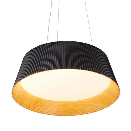 Lampa wisząca z efektownym kloszem FRILL LED czarna 45 cm (ST-DL6487-BK) - Step into Design