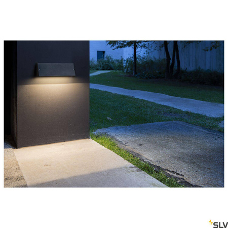 PEMA® WL, lampa ścienna natynkowa LED outdoor, kolor czarny, przełącznik CCT 3000/4000K (1003453) - SLV