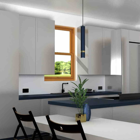 Lampa wisząca JOKER NAVY BLUE/GOLD 1 (MLP7725) - Milagro
