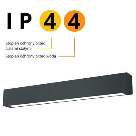 Lampa sufitowa IBROS średnia CCT czarna IP44 (LP-7001/1C BK-63 18 CCT) - Light Prestige