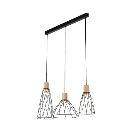 Lampa wisząca MODESTO WOOD SOSNA 3 listwa (10158) - TK Lighting