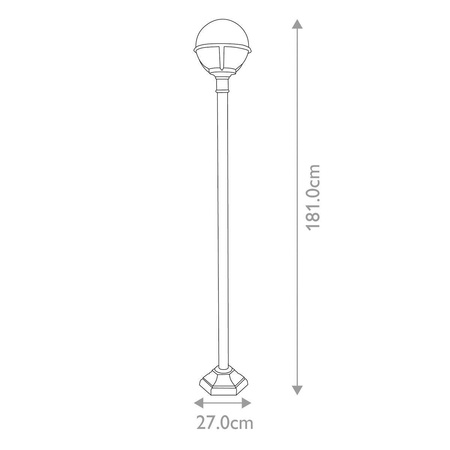 Latarnia Glenbeigh (GLENBEIGH-POST) - Elstead Lighting