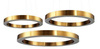 Lampa wisząca CIRCLE 60+60+80 LED mosiądz na 1 podsufitce (ST-8848-60+60+80 brass) - Step into Design