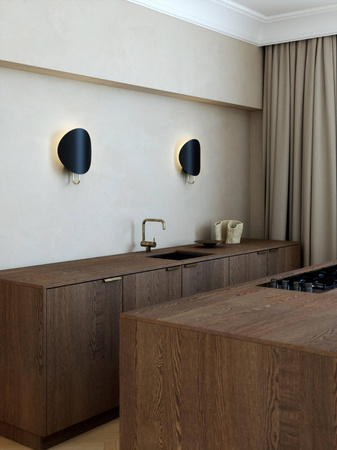 Lampa ścienna SPARGO Nordlux E27 25W Metal Czarny/Mosiężny