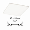 Veluna VariFit Panel LED IP44 22W 4000K 3-st ściemniane 215x215mm Tworzywo sztuczne (PL93066) - PAULMANN