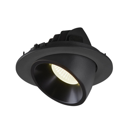NUMINOS® GIMBLE L, oprawa sufitowa wpuszczana czarna 3000 K 55° (1005999) - SLV
