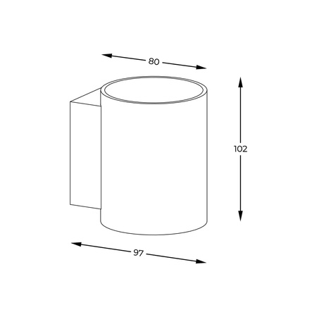 91060-N SOLA WL ROUND KINKIET Biały - Zuma Line