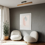 Lampa sufitowa TEO LED jasne drewno (6619) - TK Lighting