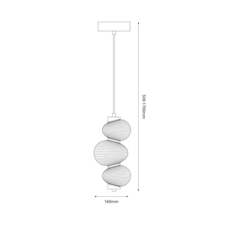 Lampa wisząca BOLLA SMOKED 12W LED (ML1425) - Milagro